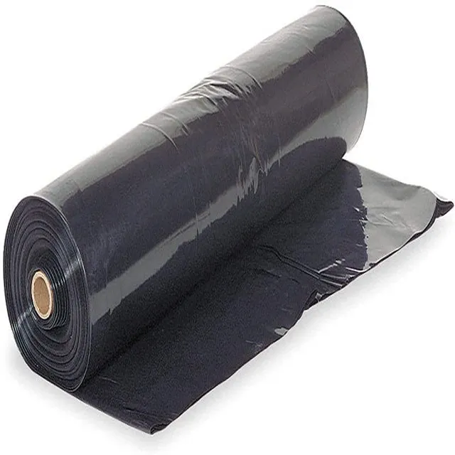 Farm Plastic Supply - Black Plastic Sheeting - 10 mil - (5' x 100') - Black Plastic Tarp, Polyethylene Vapor Barrier Plastic Sheeting, Black Painters Tarp, Roll of Heavy Duty Plastic