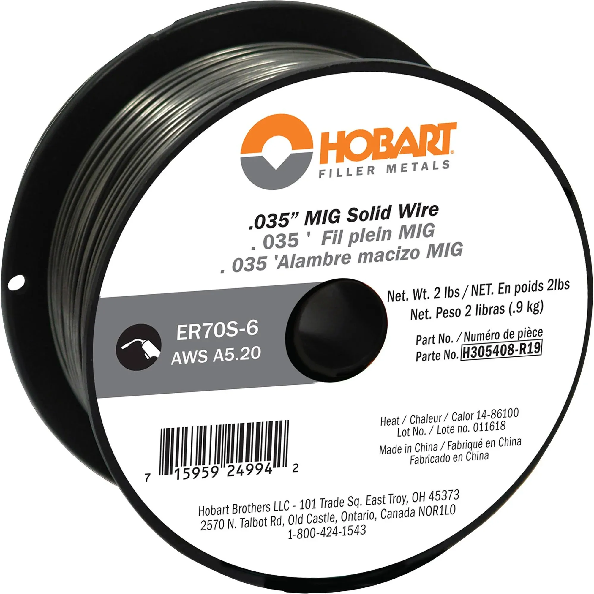 Hobart ER70S-6 Carbon-Steel Solid Welding Wire