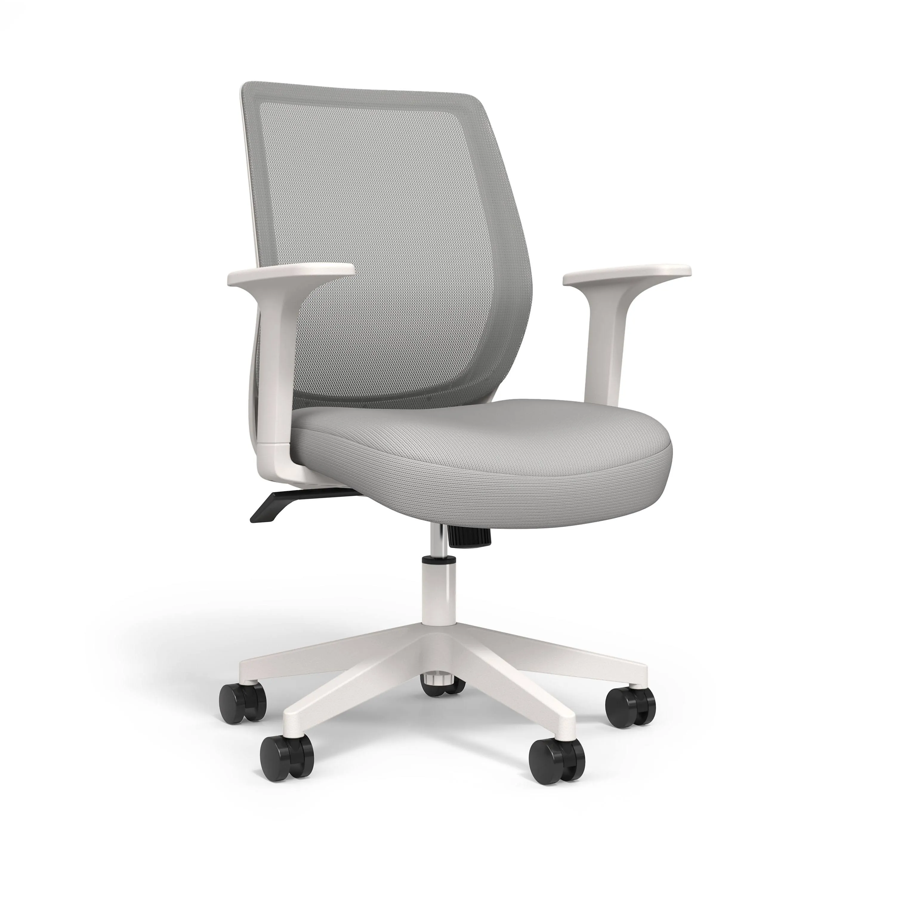 Union & Scale Essentials Mesh Back Fabric Task Chair, Gray 