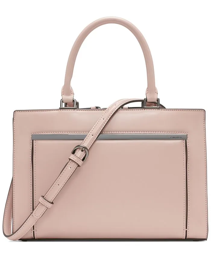 Calvin Klein Astrid Triple Compartment Organizational Satchel