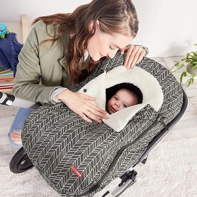 Skip Hop - Stroll & Go Car Seat Cover, Grey Feather