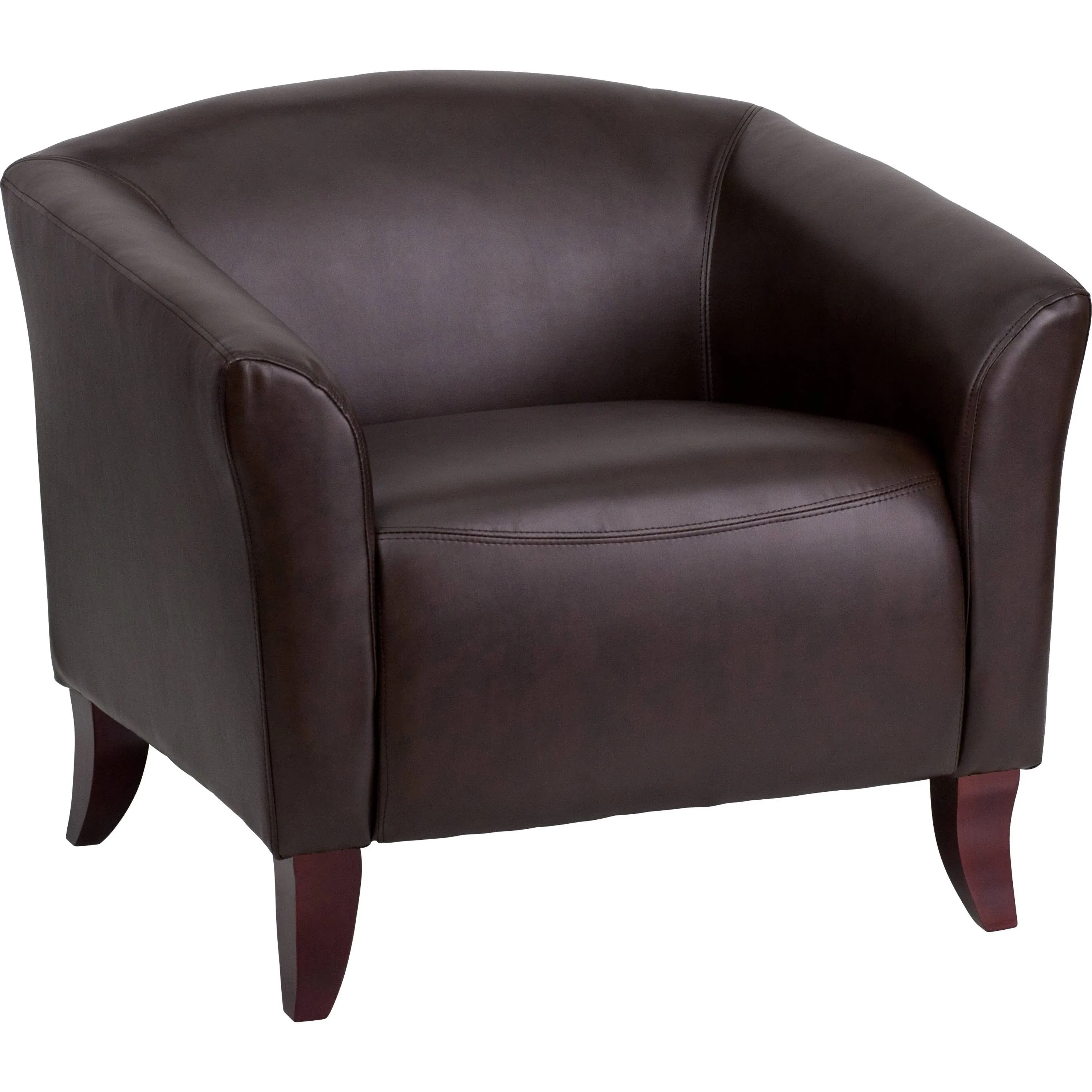 Flash Furniture Chair: Hercules Imperial Series Brown Leather