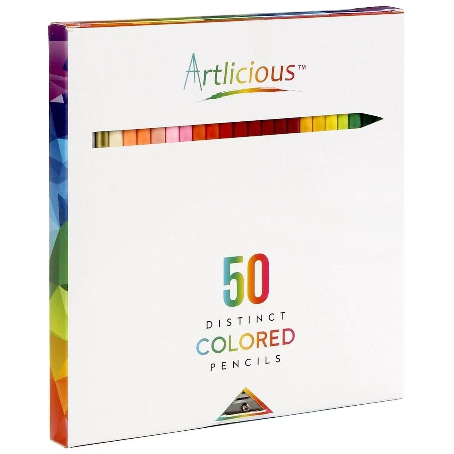 Artlicious Colored Pencils, 50 Colors, Colored Pencils for Kids Color Pencil ...