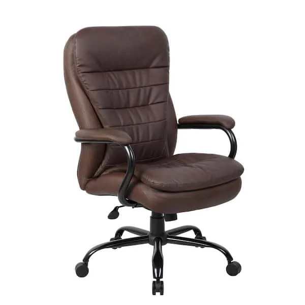 Boss Office Products Heavy Duty Executive Chair, Brown