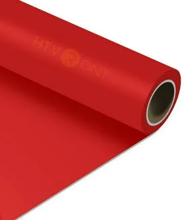 Heat Transfer Vinyl 12" x 5 ft Roll HTVRONT Color: Red