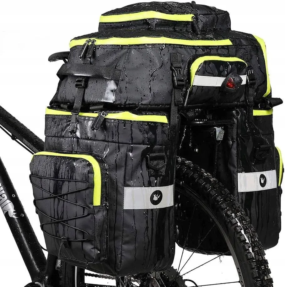 Bike Bag Bike Pannier Bag Set, for Bicycle Cargo Rack Saddle Bag Sh...