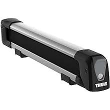 Thule SnowPack Ski/Snowboard Rack, Medium (4 Pr/2 Boards), Silver