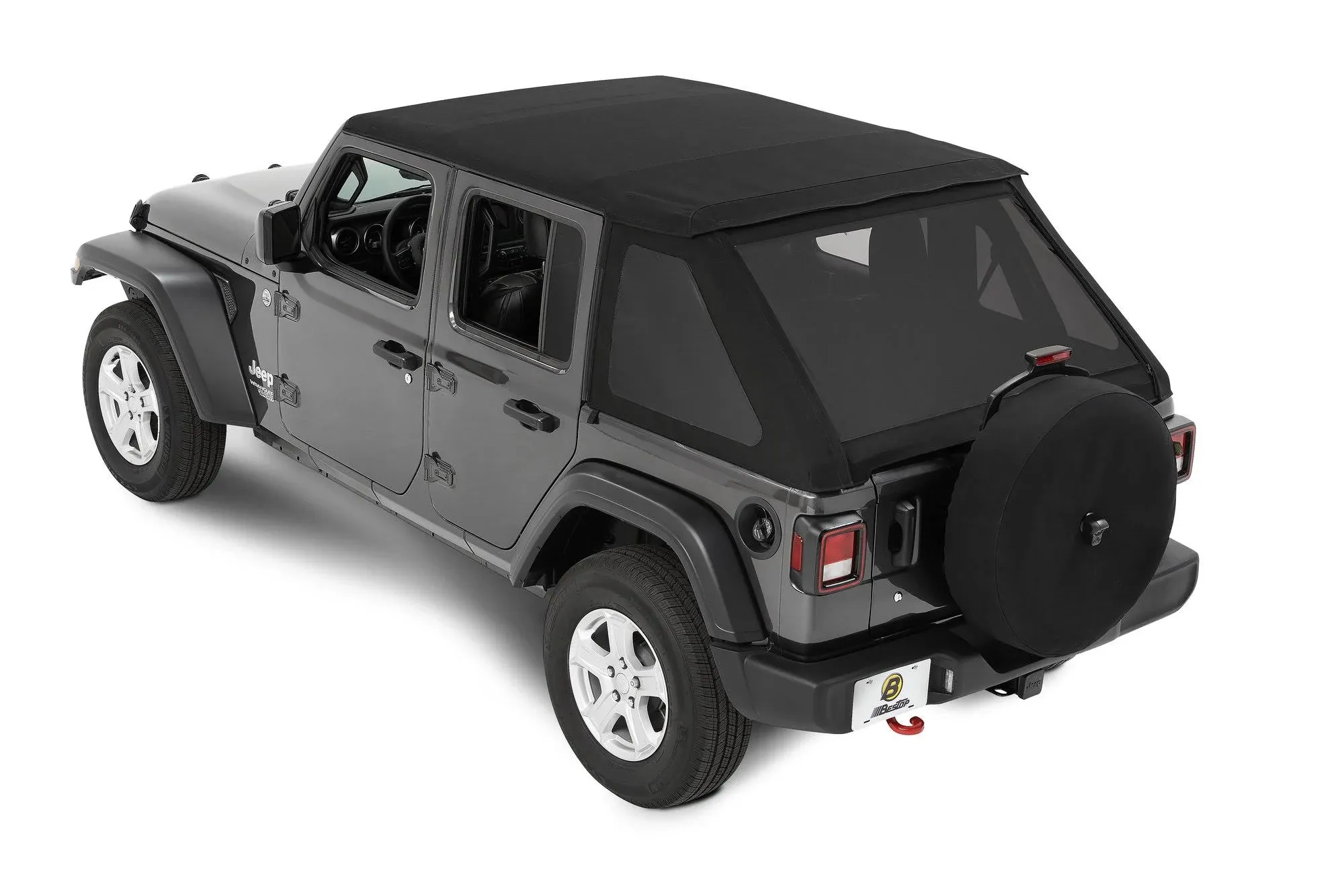 Bestop Trektop NX Soft Top-Black Twill, for Wrangler JL 4dr.; 56863-17