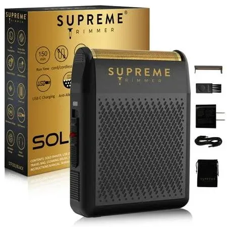 Supreme Trimmer Solo Shaver - Single Foil Shaver Black