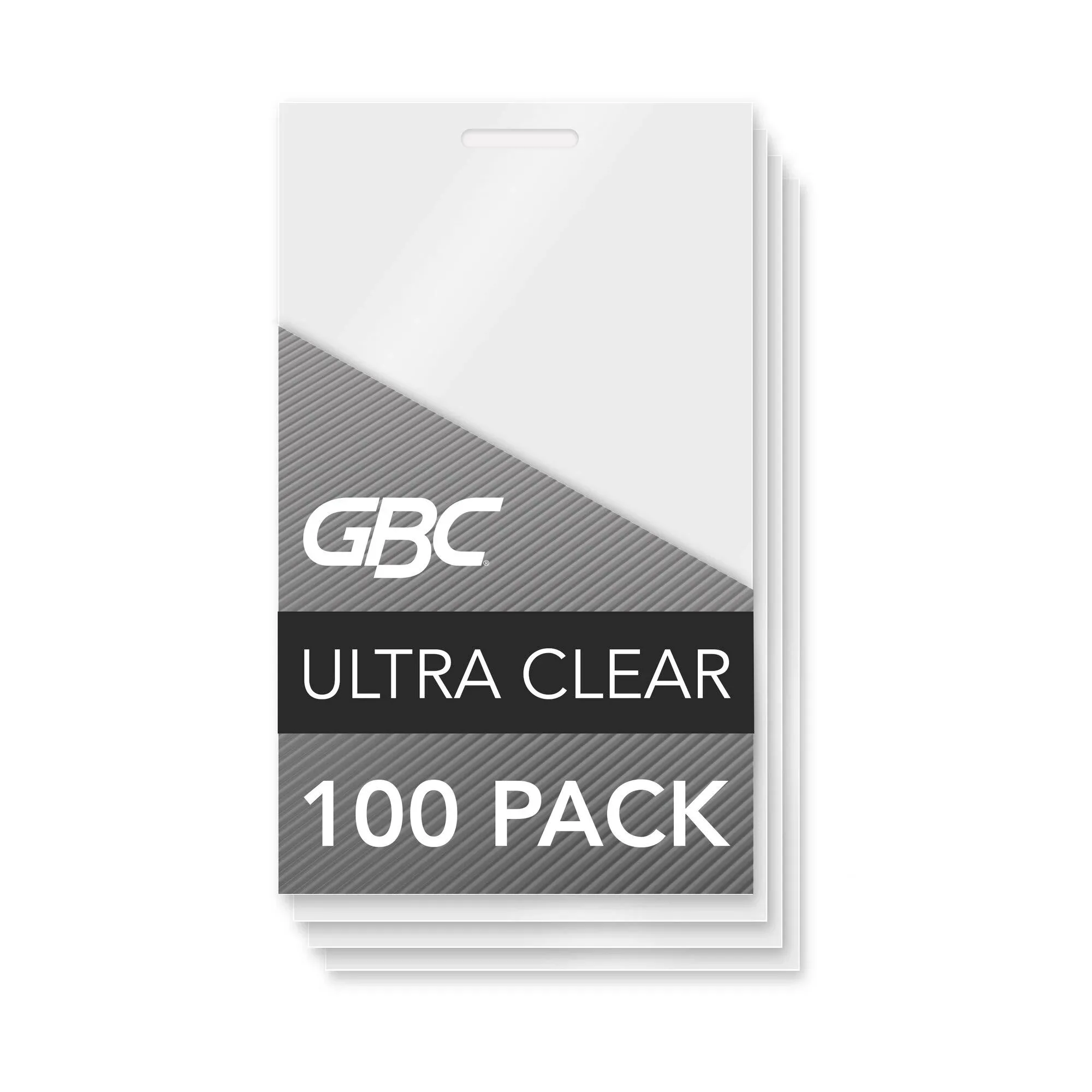 GBC Ultra Clear Thermal Laminating Pouches Business Card Size 5 Mil 100 Pack