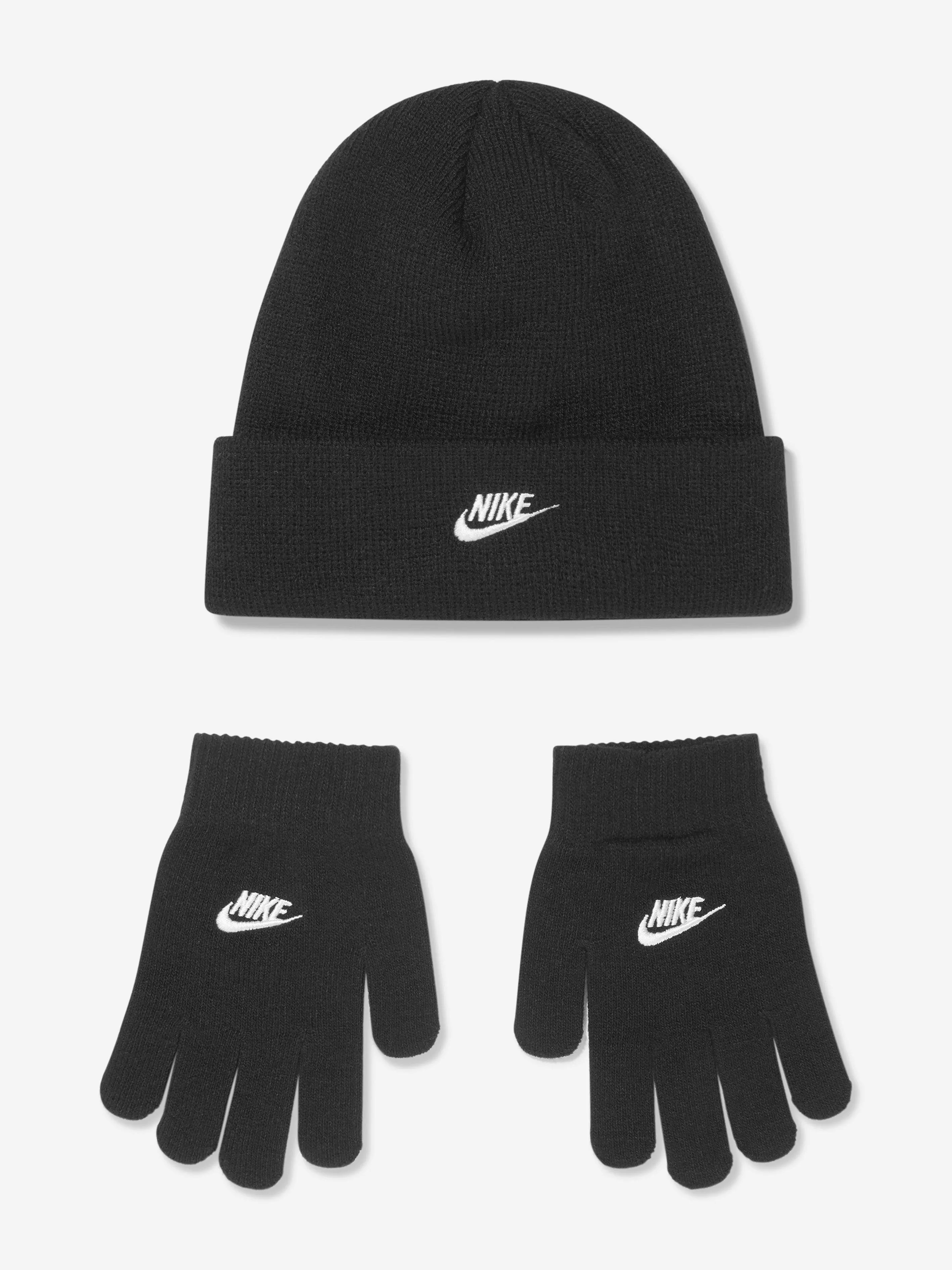 Nike Boys' Nan Futura Beanie Set, Black