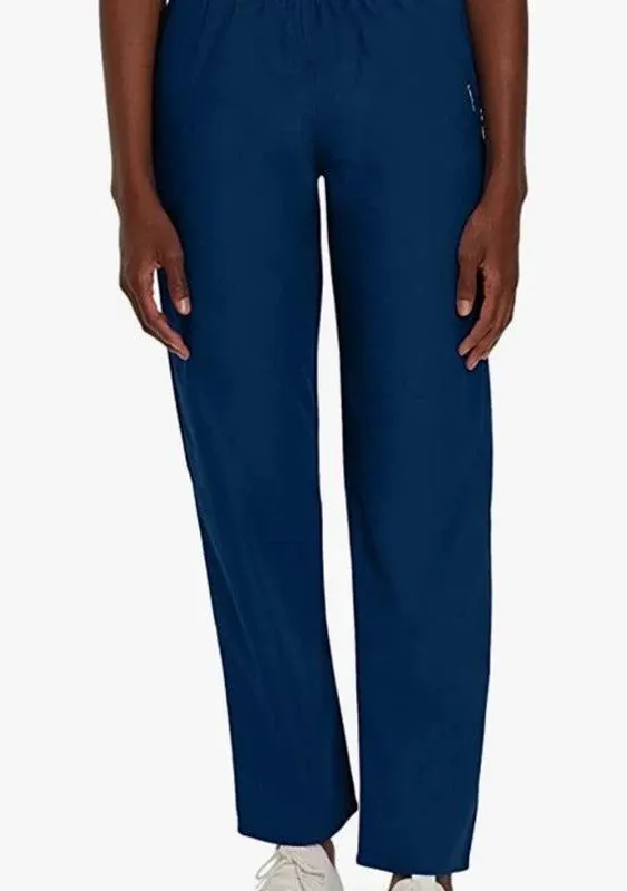 Landau Women's Essentials Relaxed Fit 2-Pocket Elastic Scrub Pants 8327 - New ...