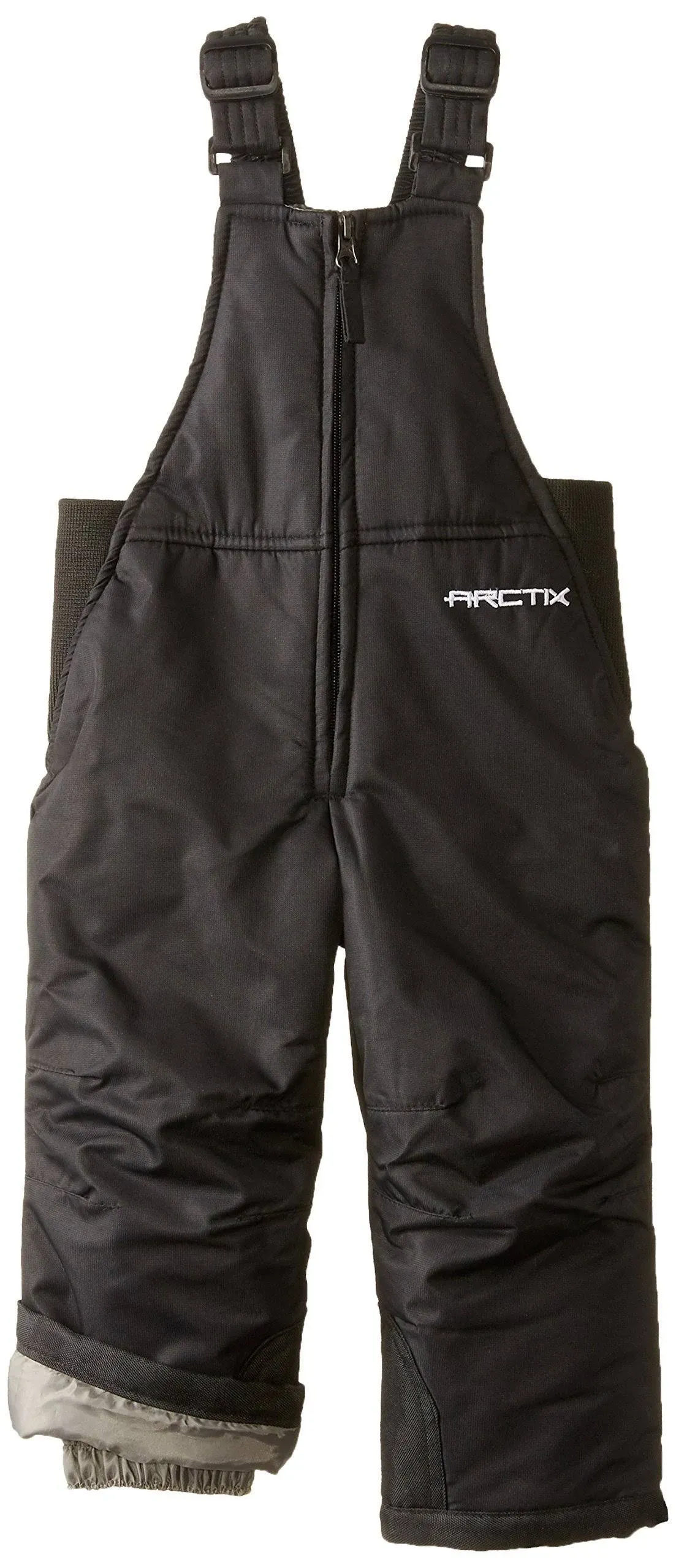 Arctix unisex-baby Chest High Snow Bib Overalls, black, 2T