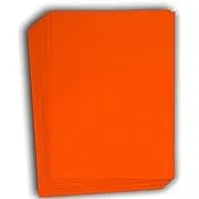 Halloween Cards - Pumpkin Christmas Color Card Stock Paper | 50 Per Pack | Thick Cardstock for School Supplies Holiday Crafting Arts and Crafts | Acid & Lignin Free | Orbit Orange | 8.5 x 11