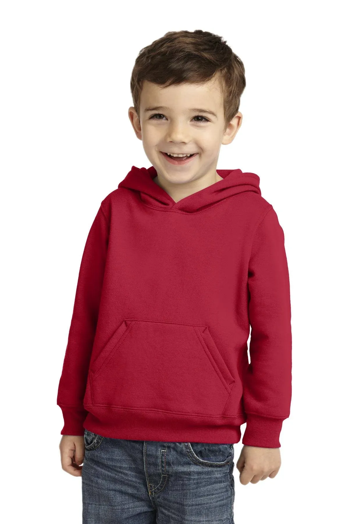 Port & Company CAR78TH Toddler Core Fleece Pullover Hooded Sweatshirt - Navy - 2T