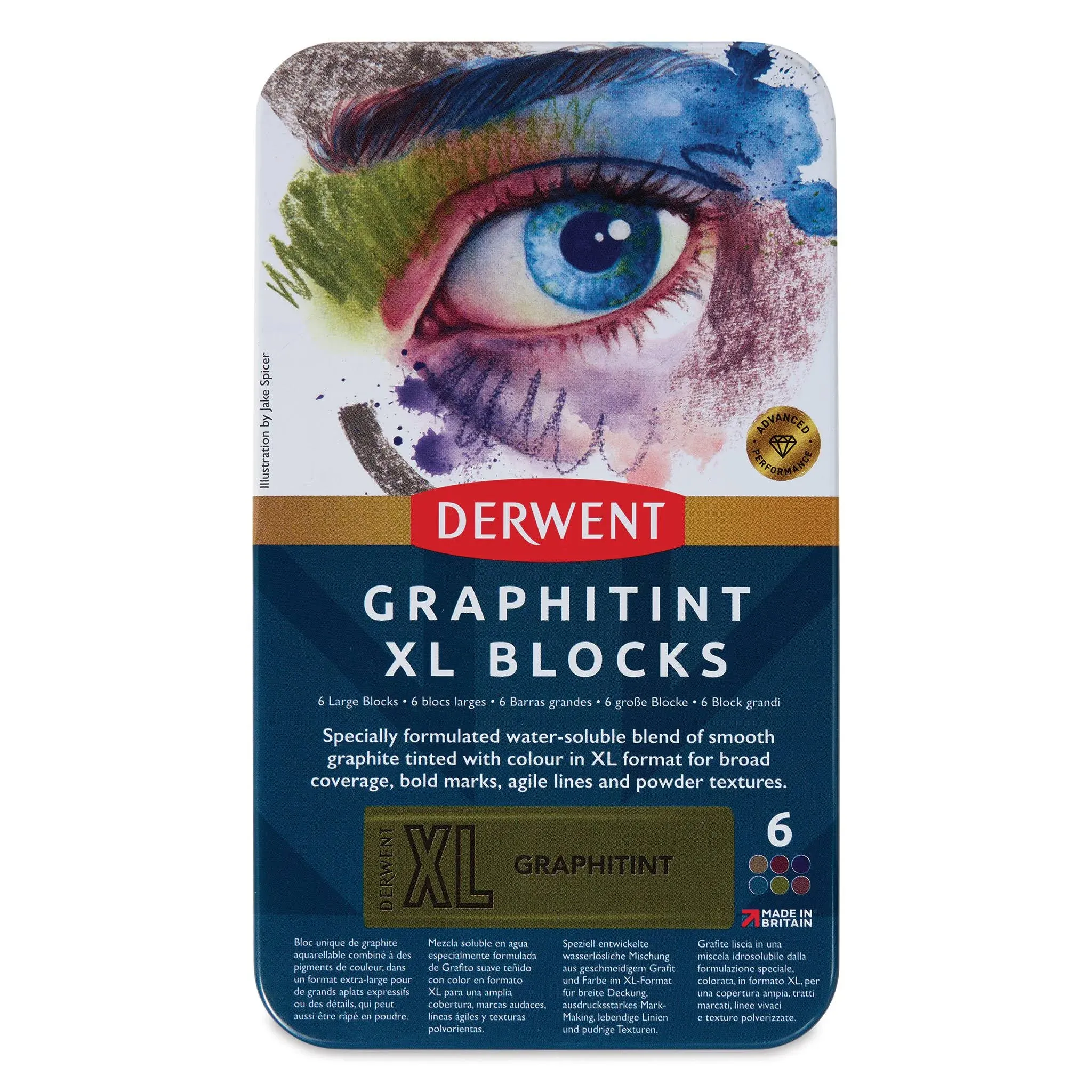 Derwent : Graphitint XL Block : Tin of 6