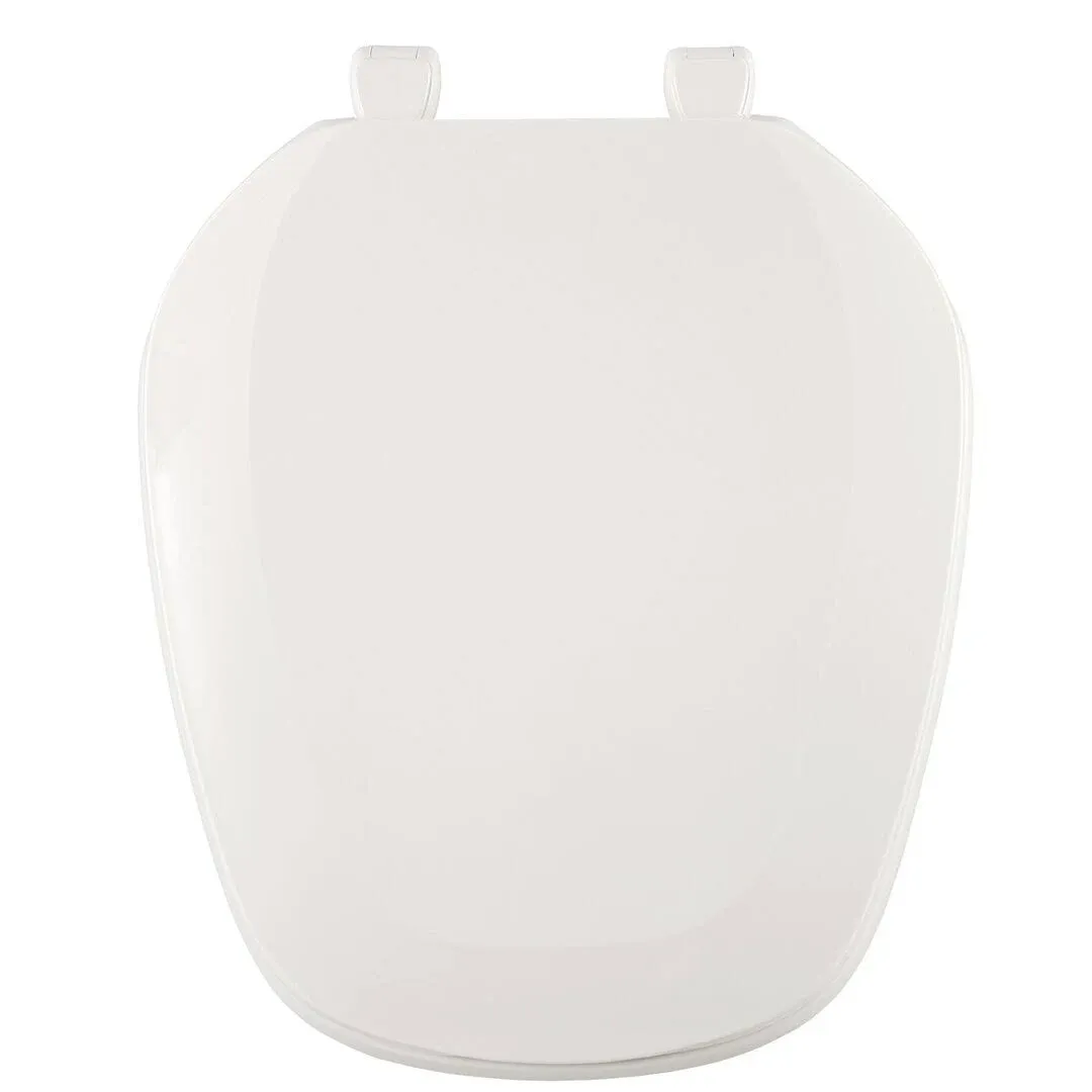 Eljer Emblem Round Closed Square Front Toilet Seat Plastic Square Shape White