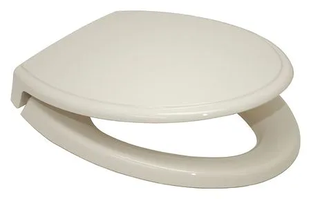 Toilet Seat, With Cover, polypropylene, Elongated, Beige