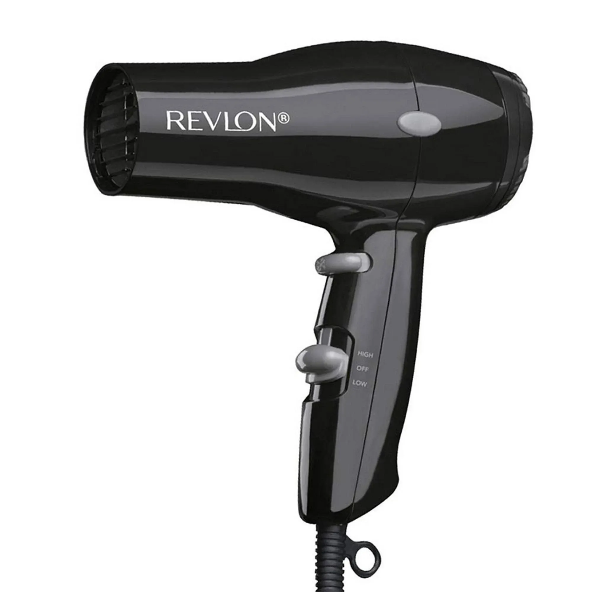 Revlon 1875W Folding Handle Ionic Travel Hair Dryer, Black and Gold