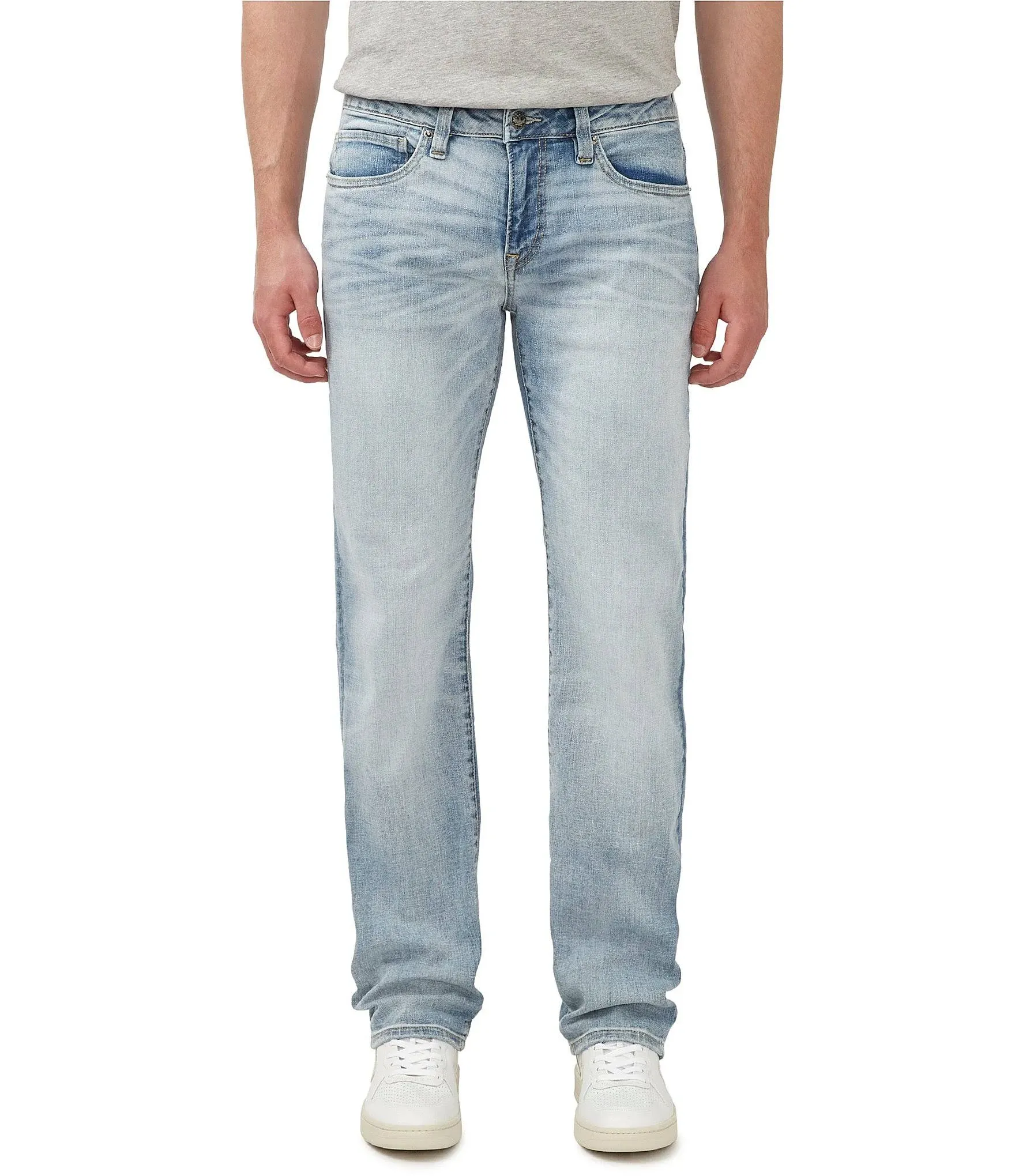 Men's Slim Ash Crinkled Stretch Denim Jeans