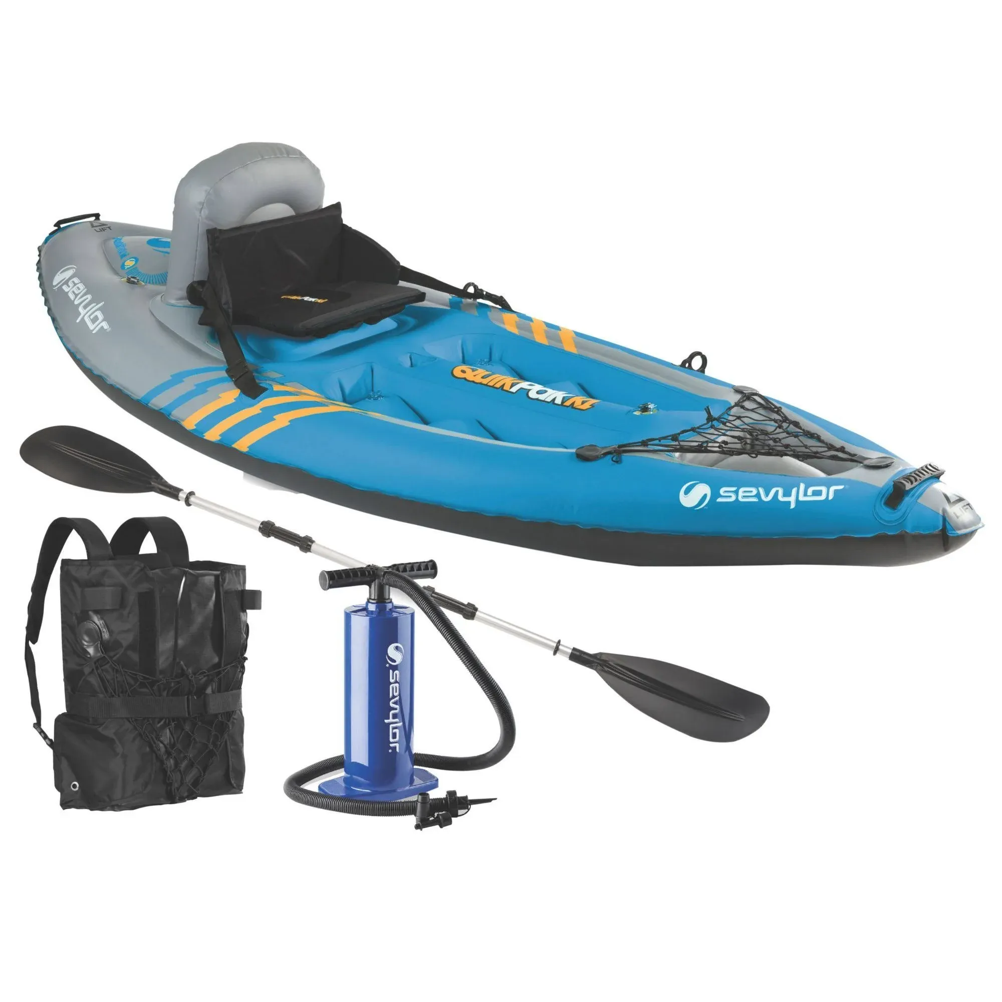 Sevylor® QuickPak K1 Kayak with Hand Pump & Paddle