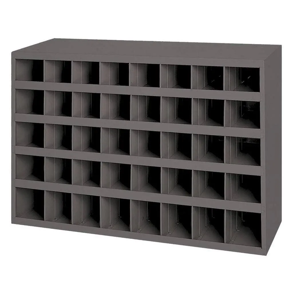 Pigeonhole Bin Unit, 40 Compartments, 8 1/2 in D x 22 1/4 in H x 33 3/4 in W