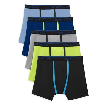 Fruit of the Loom Boys' Breathable Boxer Briefs