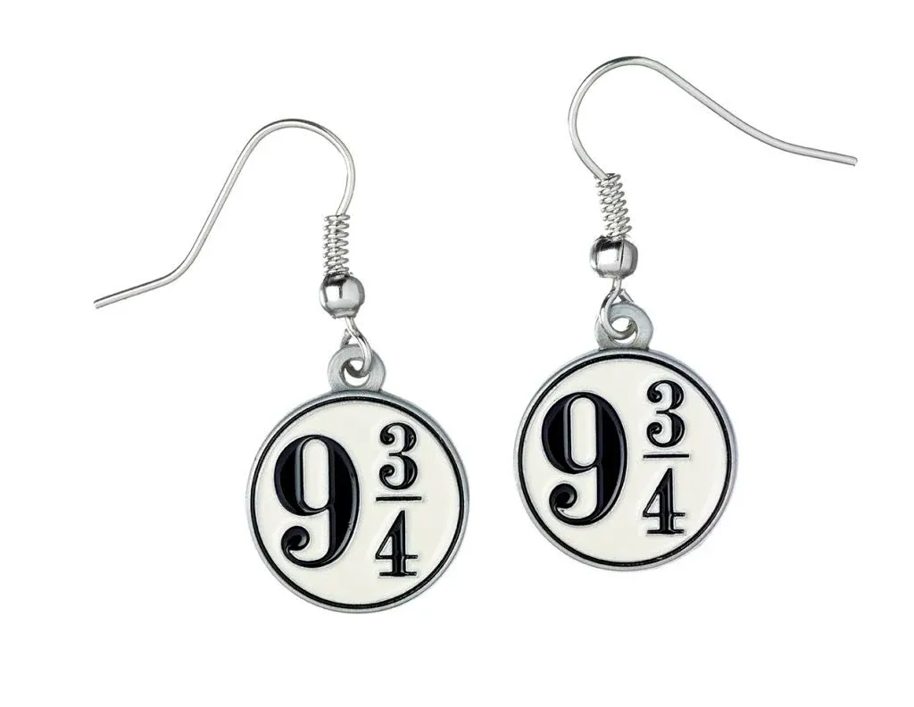 Harry Potter Platform 9 3/4 Silver Plated Earrings