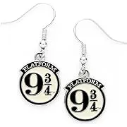 Harry Potter Platform 9 3/4 Silver Plated Earrings