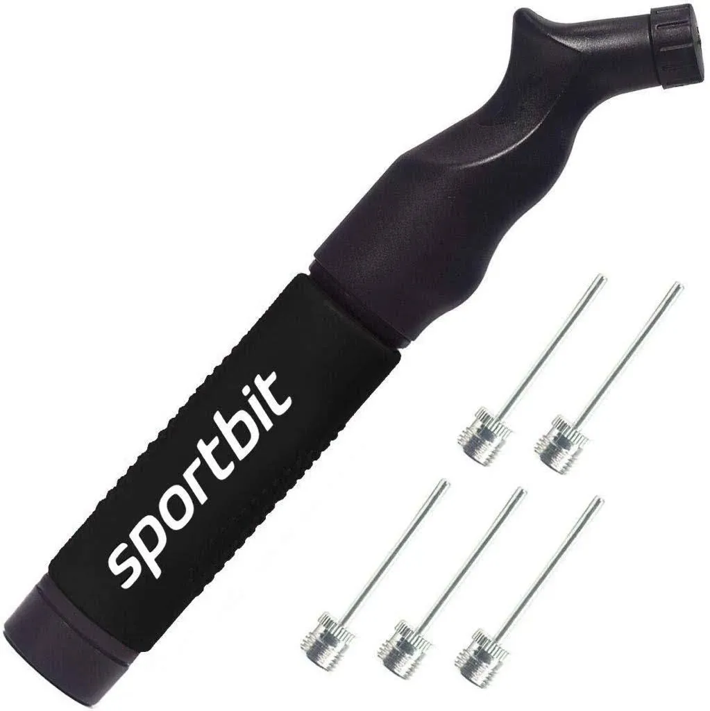 SPORTBIT Ball Pump with 5 Needles - Push & Pull Inflating System