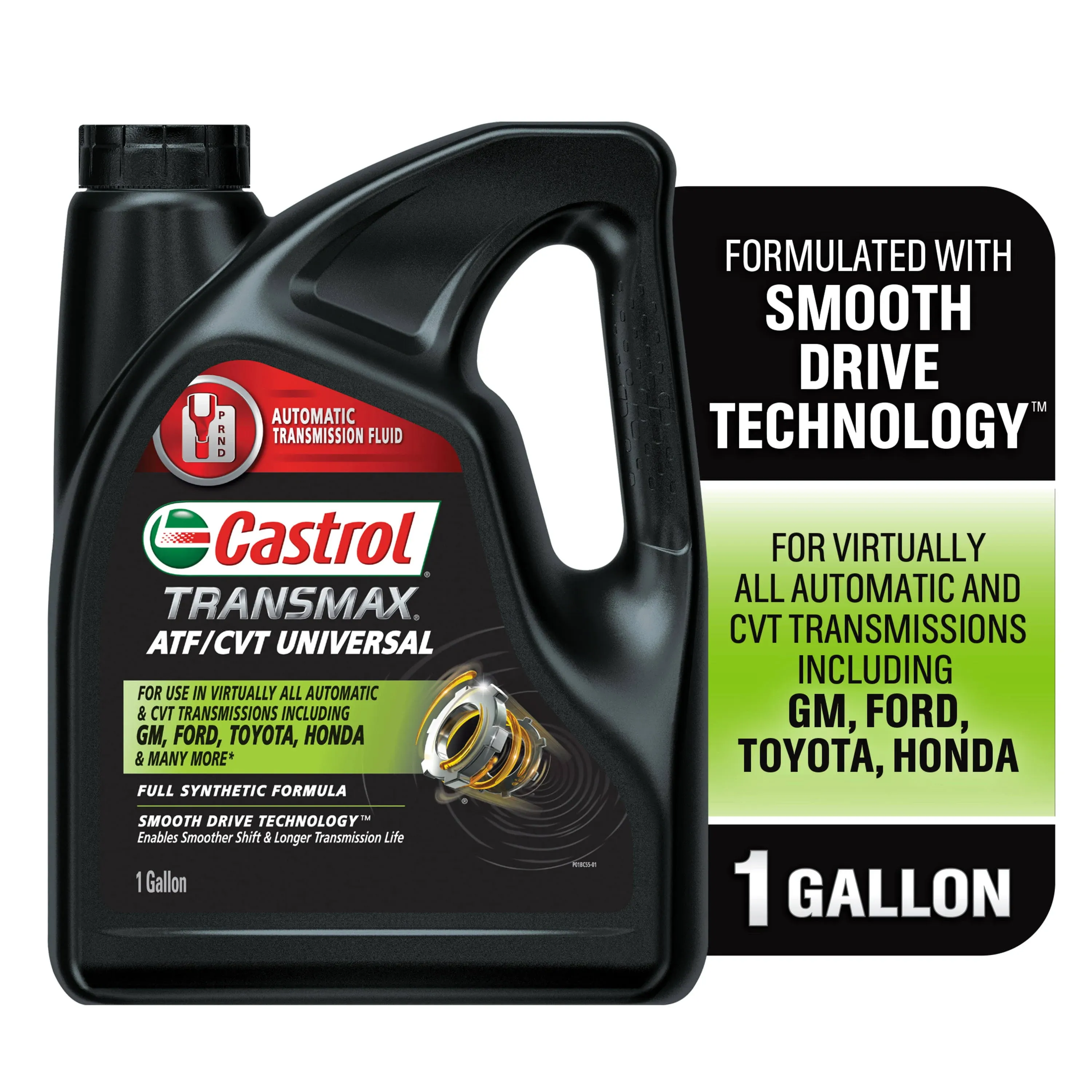 Castrol Transmax ATF/CVT - Líquido universal de transmisión automática, 1 galón, rojo, 128 onzas líquidas (paquete de 1)