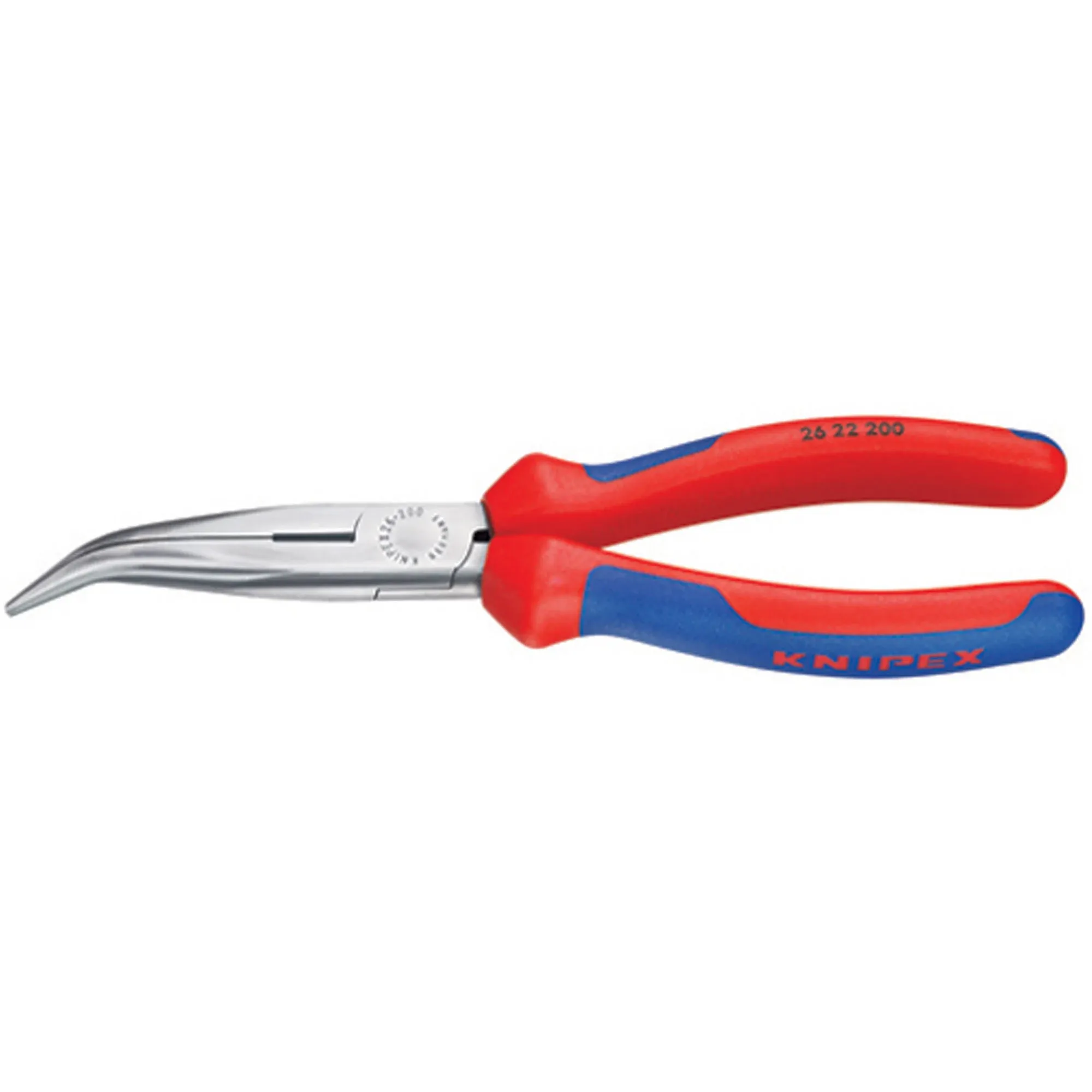 Knipex® 26 22 200 - 8&quot; Box Joint Bent Jaws Multi-Material Handle Cutting Needle Nose Pliers