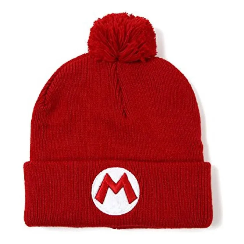 Super Mario Bros Mario Red Knit Hat Beanie - Nintendo Super Mario Toys