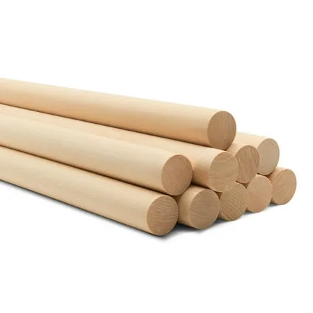 Dowel Rods Wood Sticks Wooden Dowel Rods - 1/4 x 12 Inch Unfinished Hardwood Sticks - for Crafts and DIYers - 250 Pieces by Woodpeckers