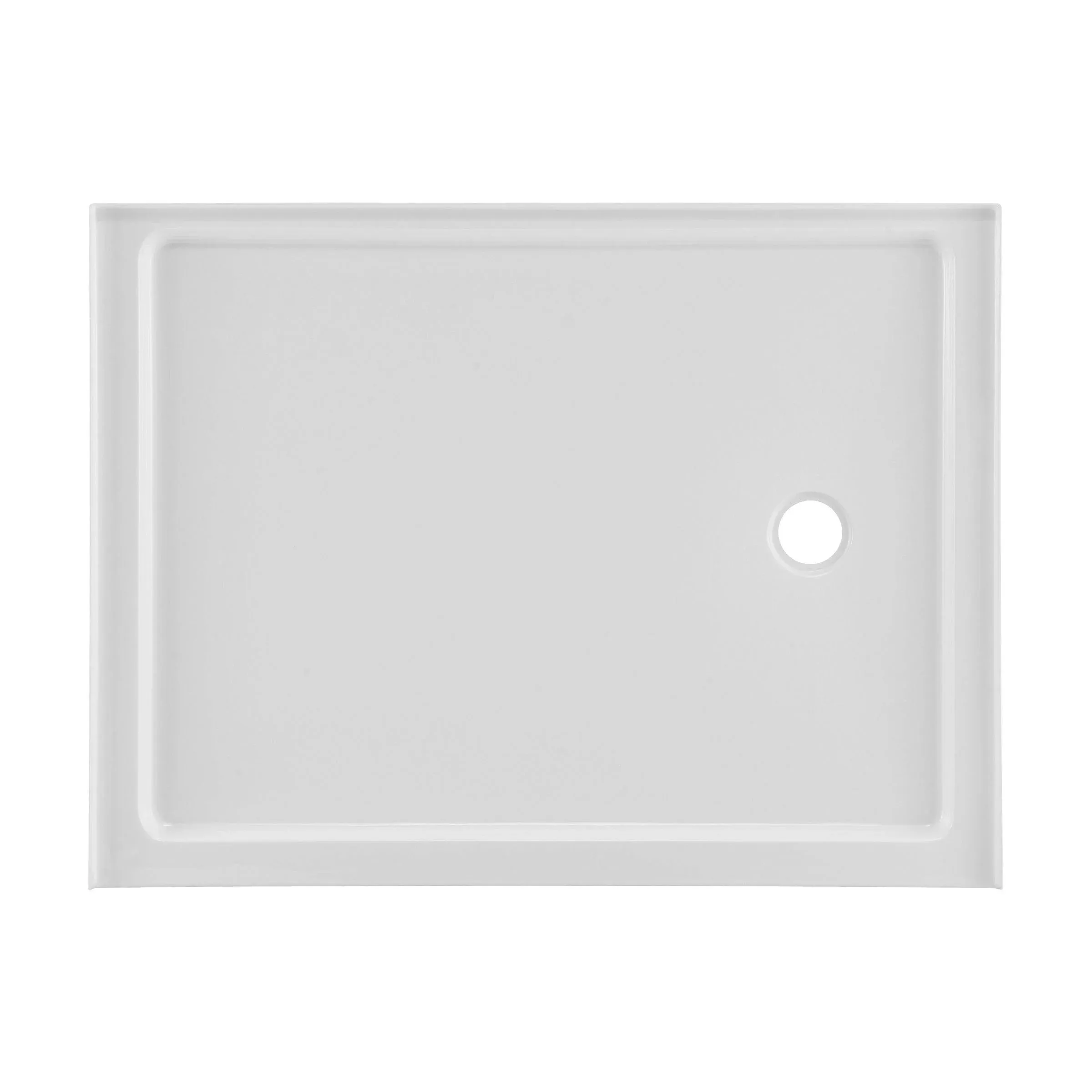 Swiss Madison Carre 48" x 36" Acrylic White, Single-Threshold, Right Drain, Shower Base