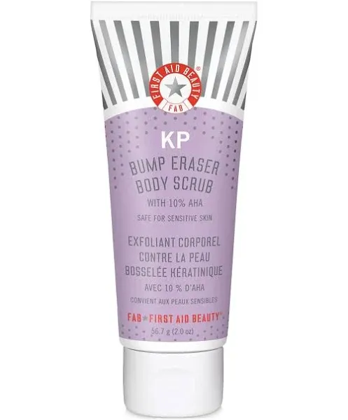 First Aid Beauty KP Bump Eraser Body Scrub with 10% AHA - 8.0 oz