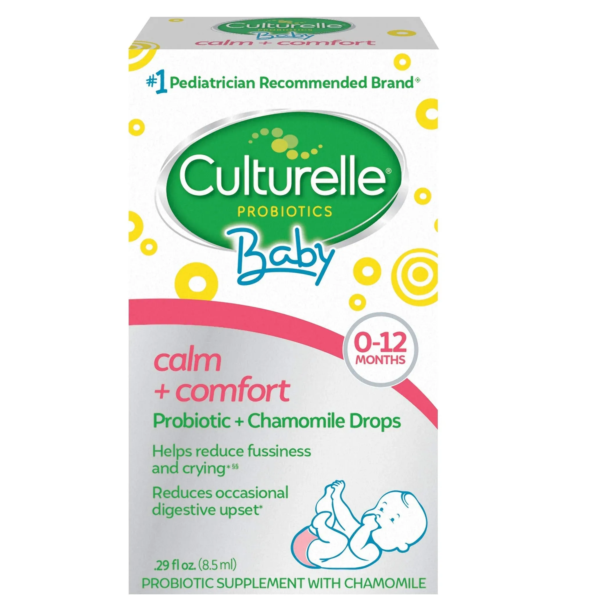 Culturelle Baby Probiotic + Chamomile Drops, Calm + Comfort - 0.29 fl oz