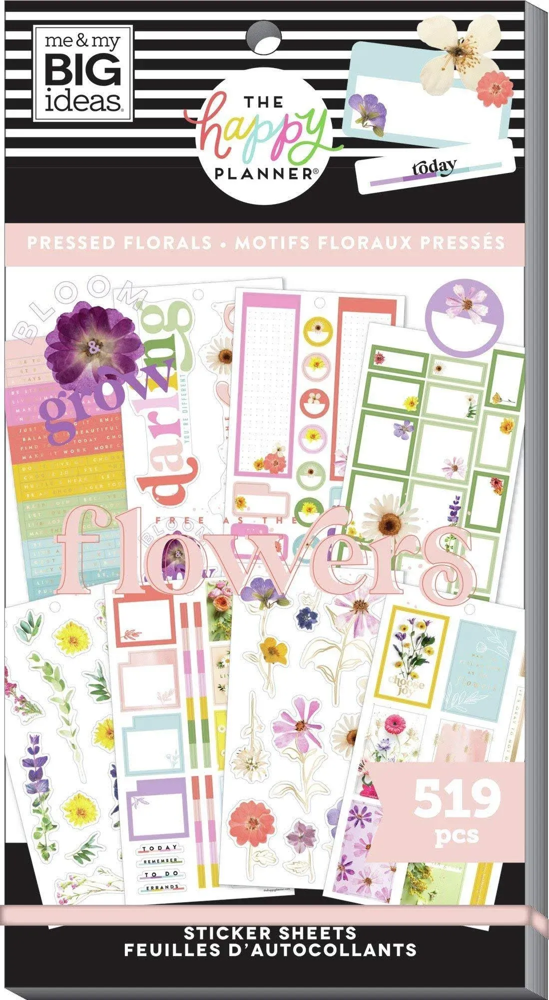 The Happy Planner Pressed Florals 30 Sheet Sticker Pad