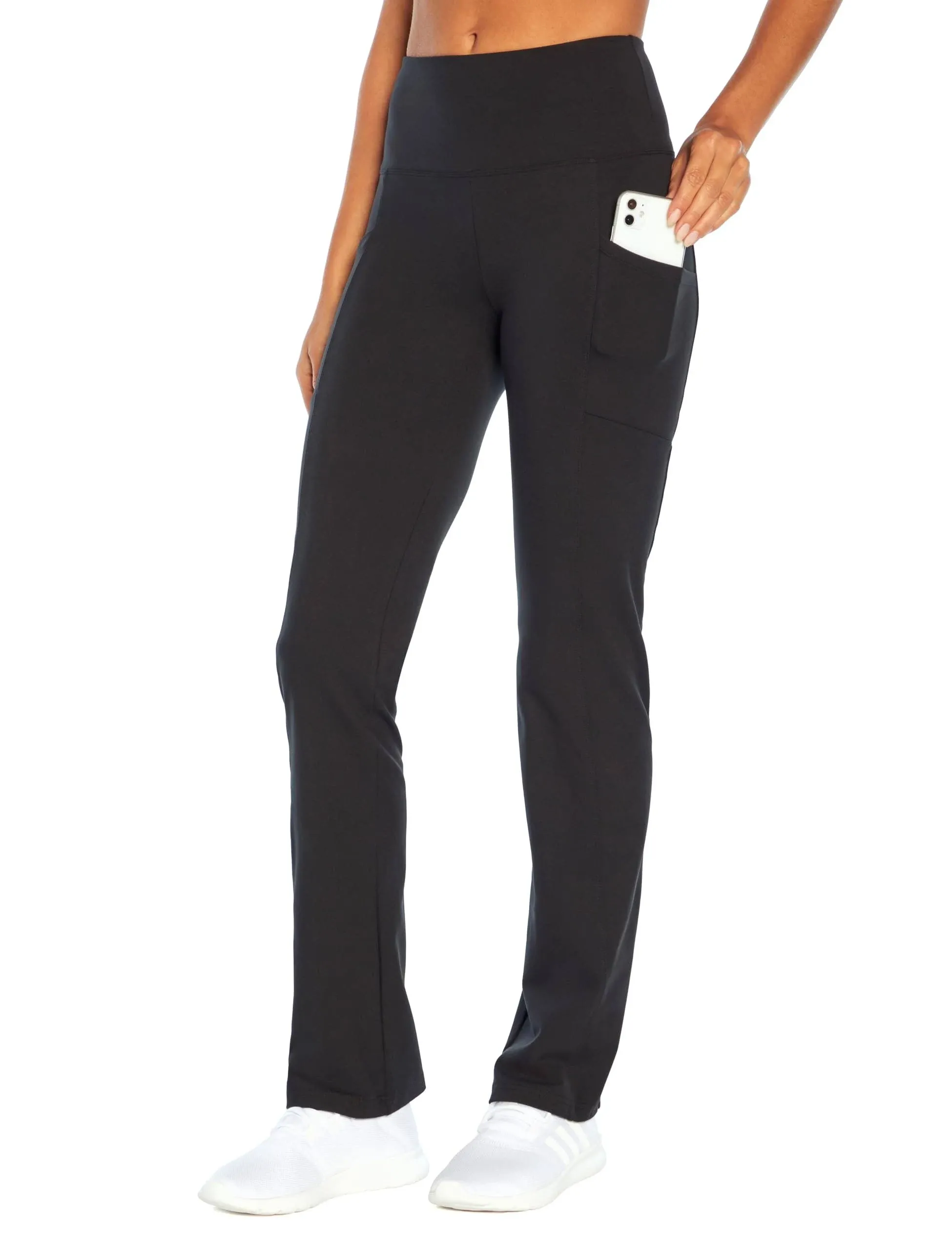 Marika Women's Eclipse Side Pocket Tummy Control Yoga Pant - Black