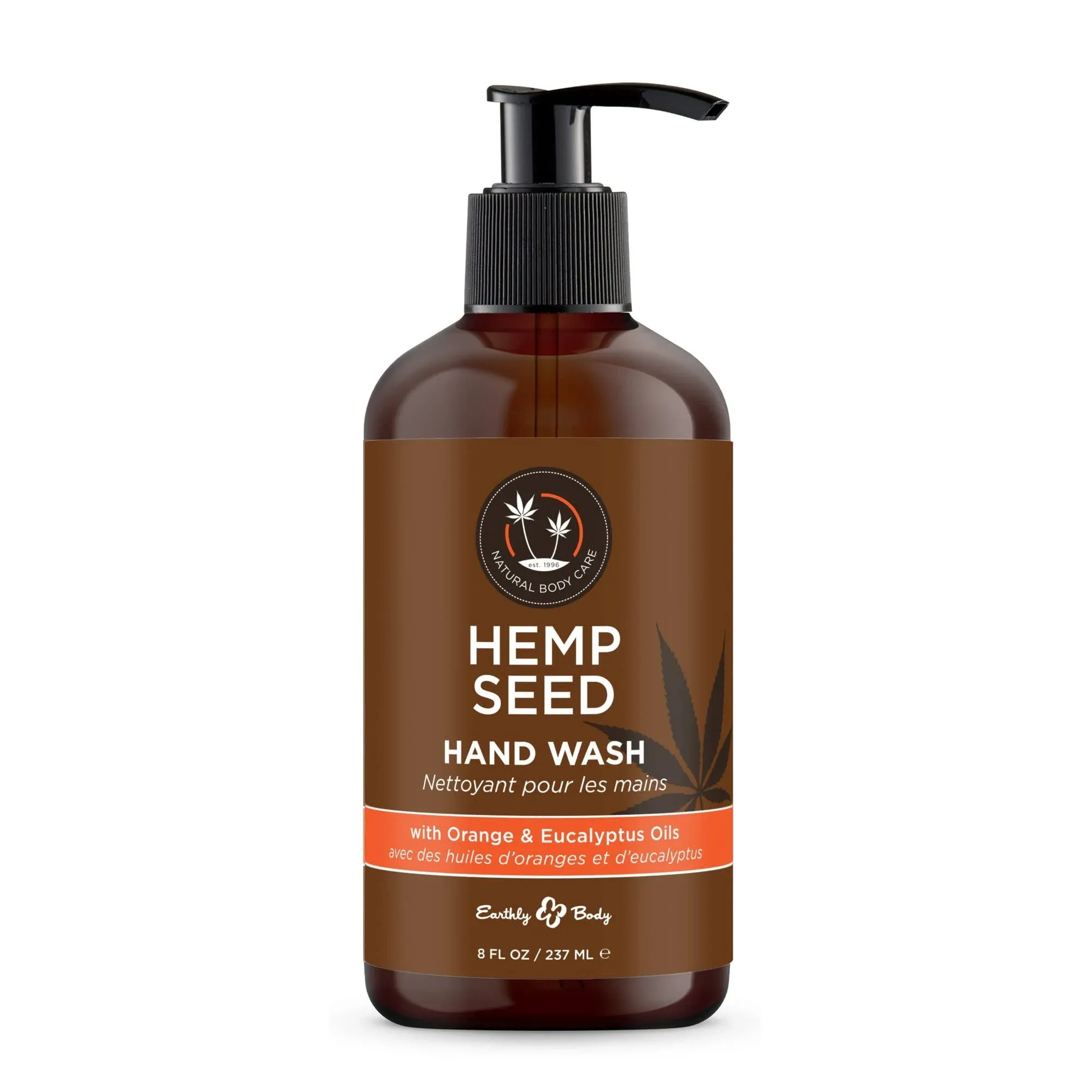 Earthly Body Hemp Seed Hand Wash 8floz - Eucalyptus & Tea