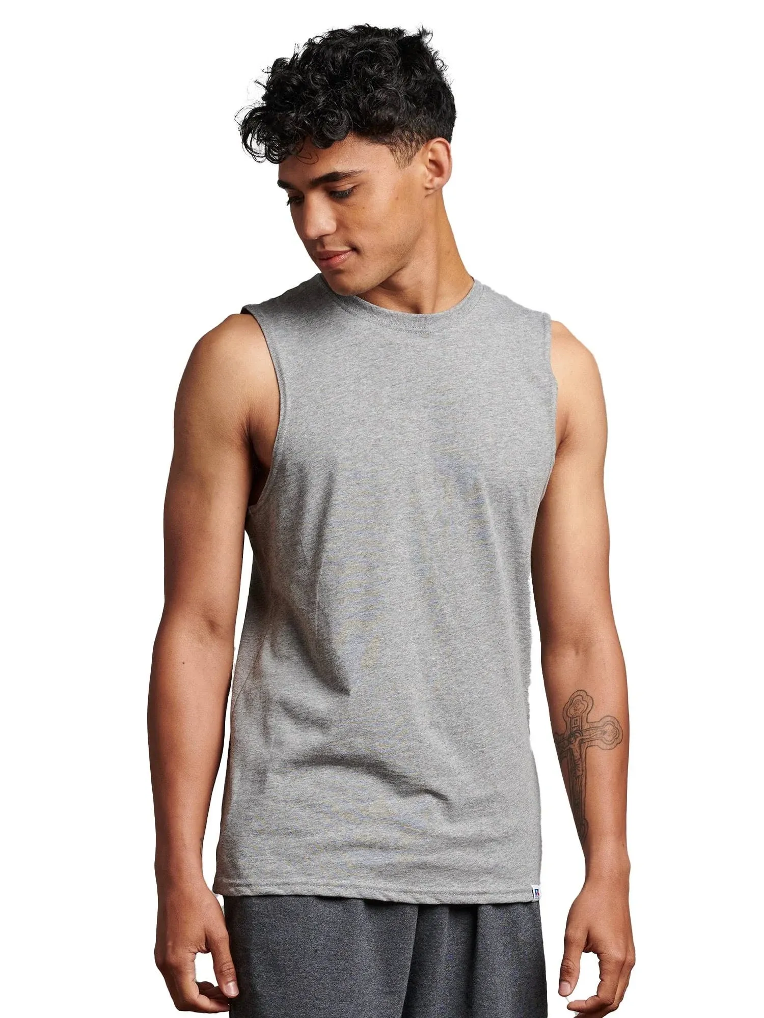 Russell 64MTTM Essential Muscle Tee - Oxford - L