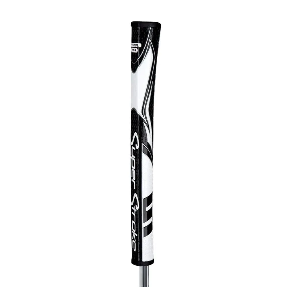 SuperStroke Golf Zenergy Pistol GT Tour Putter Grip (Black / White)