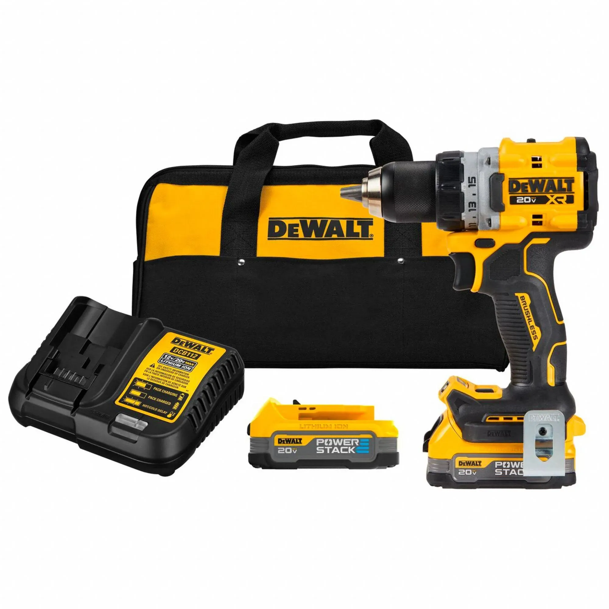 DeWalt DCD800E2 20V MAX XR Li-Ion 1/2&#034; Drill Driver Kit w/ 2 Batts (2 Ah) New