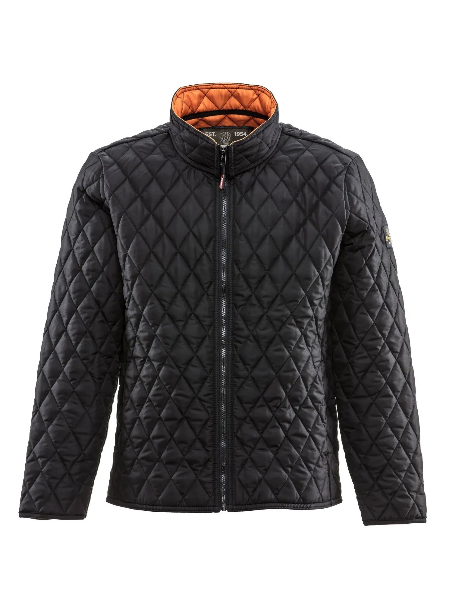 Adult Refrigiwear Men's Lightweight Diamond Quilted Jacket 8705RBLK