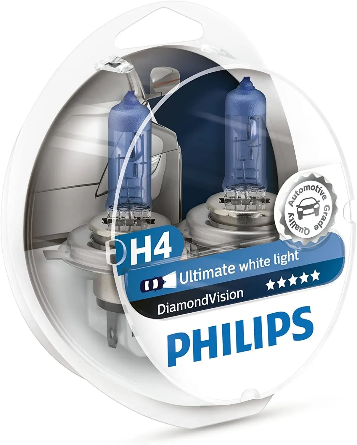 H4 (9003/HB2) - Philips Diamond Vision 12342DVS2 Bulbs (Pack of 2)