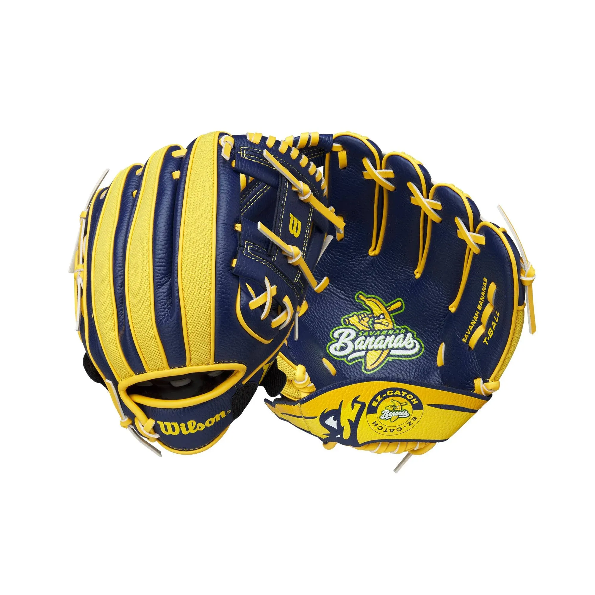 Wilson A200 EZ Catch 10.00" Glove - Navy Bananas Yellow - Right