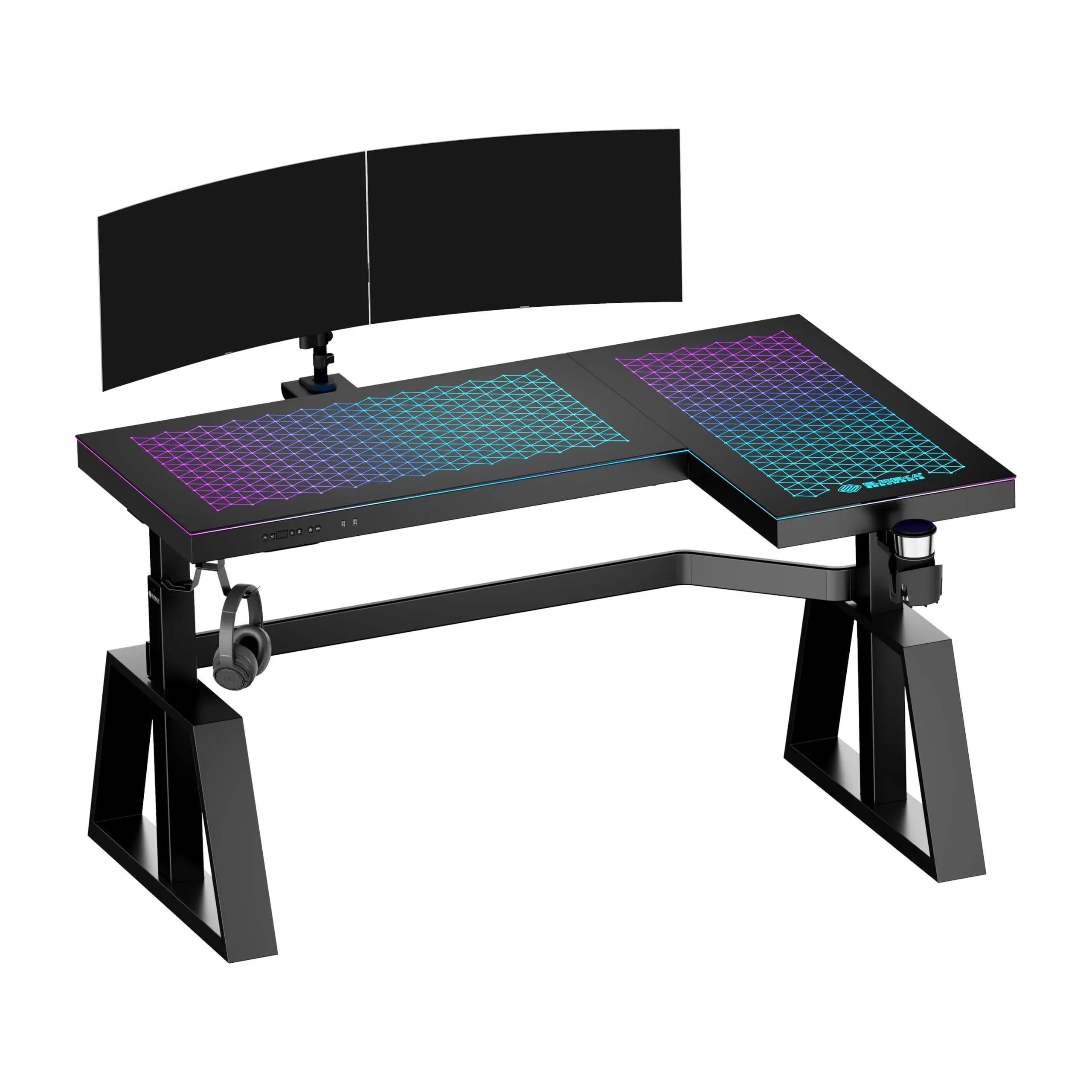 Eureka Ergonomic L60 Glass Desktop Gaming Standing Desk