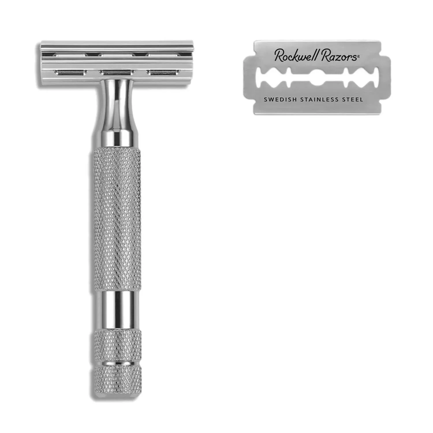 Rockwell Razors 2C Double Edge Safety Razor (White Chrome)