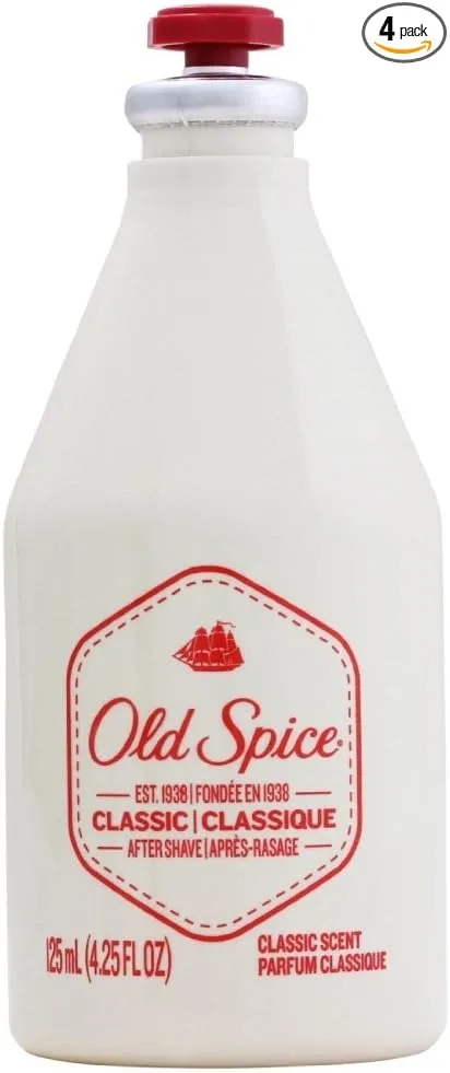 Old Spice Classic After Shave 4.25 oz (Pack of 4)