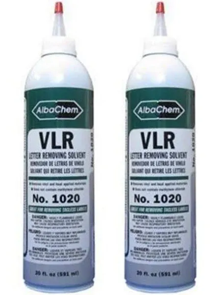 AlbaChem Heat Transfer Vinyl Remover for Fabrics and T-shirts - 20oz Bottle (2 Pack)